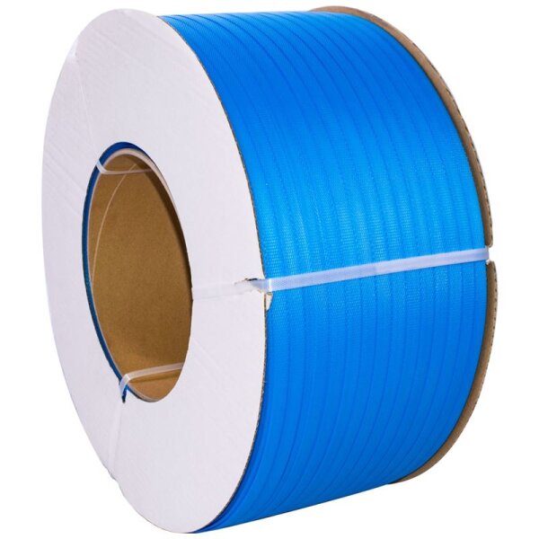 PP-Umreifungsband, blau, 12 x 0,63 mm, Kern 200 mm, 3000 m, Reisskraft 140 Kg